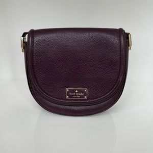 Kate Spade purple saddle bag